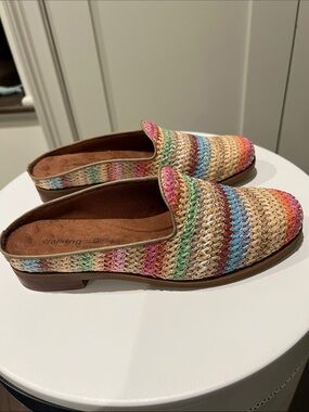 Walking Cradles Multicolor Woven Mule Slides 7.5W